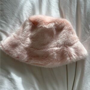 Pink Fuzzy Hat